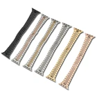 CARLYWET 38, 40, 42, 44 мм, сменный Браслет из нержавеющей стали, ремешок для часов с адаптером для Iwatch Apple Watch