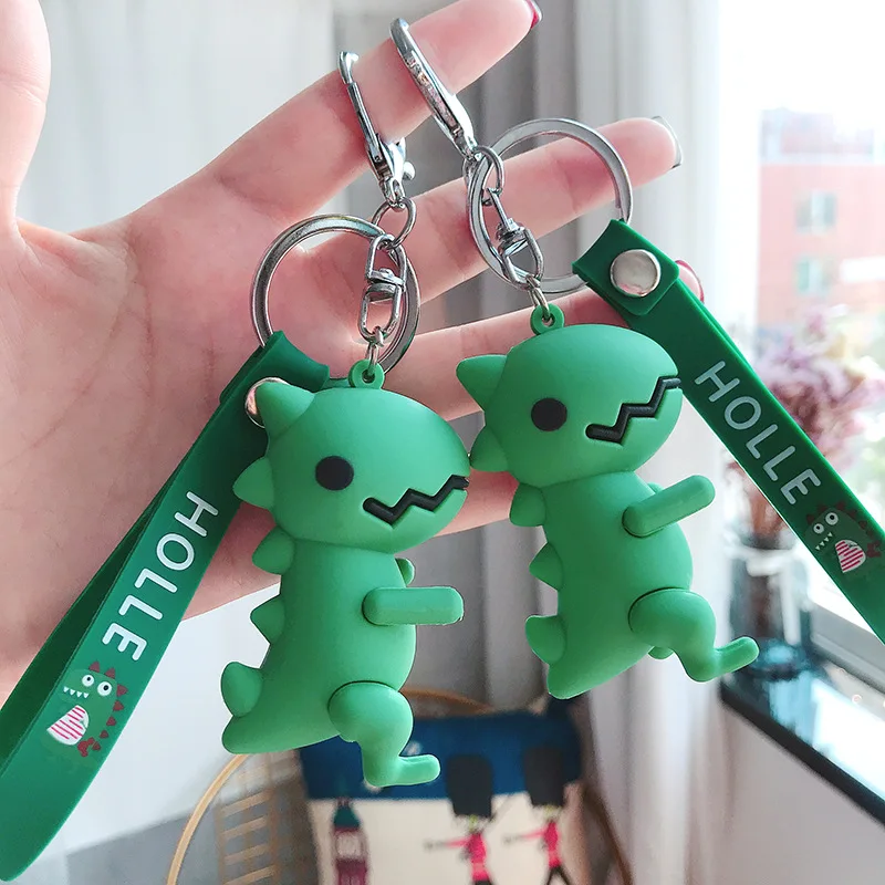 

Лидер продаж, милые Брелоки для ключей из мультфильма, брелоки из ПВХ в виде маленьких животных, Брелоки для ключей с подвесками, подарки выс...