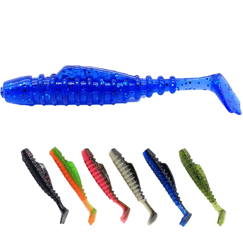 

Приманка силиконовая Мягкая, 80/12 мм, 5 шт./3 шт., рыболовные приманки, наживки