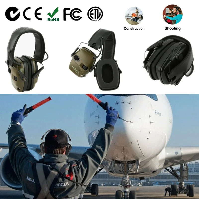 

SALE Howard Leight Electronic Shooting Ear Protection Sound Amplification Anti-noise Earmuffs Professional Hunting Ear Defender
