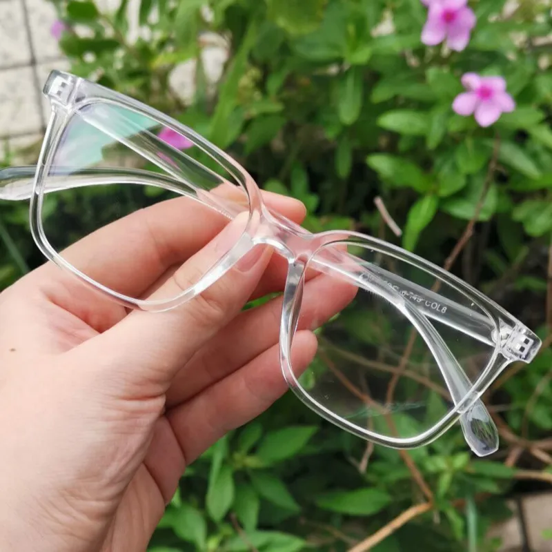 Женская прозрачная оправа для очков 2020 винтажная с квадратными прозрачными