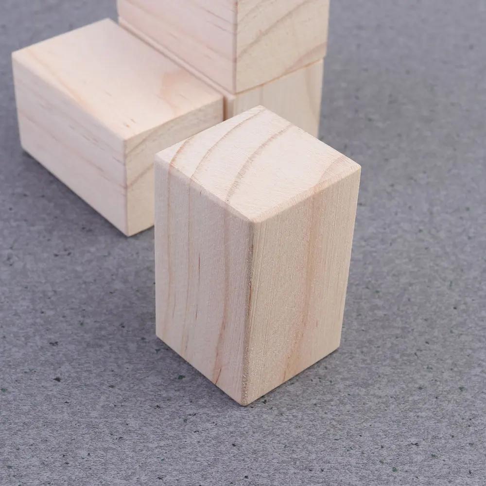 

4pcs Wooden Furniture Support Feet Sturdy Replacement Cabinet Legs Sofa Coffee Table Support Legs for Home Decor (3x3x5cm)
