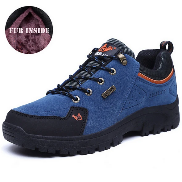 615 Fur Blue Мужская и женская уличная спортивная походная обувь, износостойкая повседневная обувь, пара прогулочных кроссовок, популярная модная Треккинговая обувь - Цвет: 615 Fur Blue