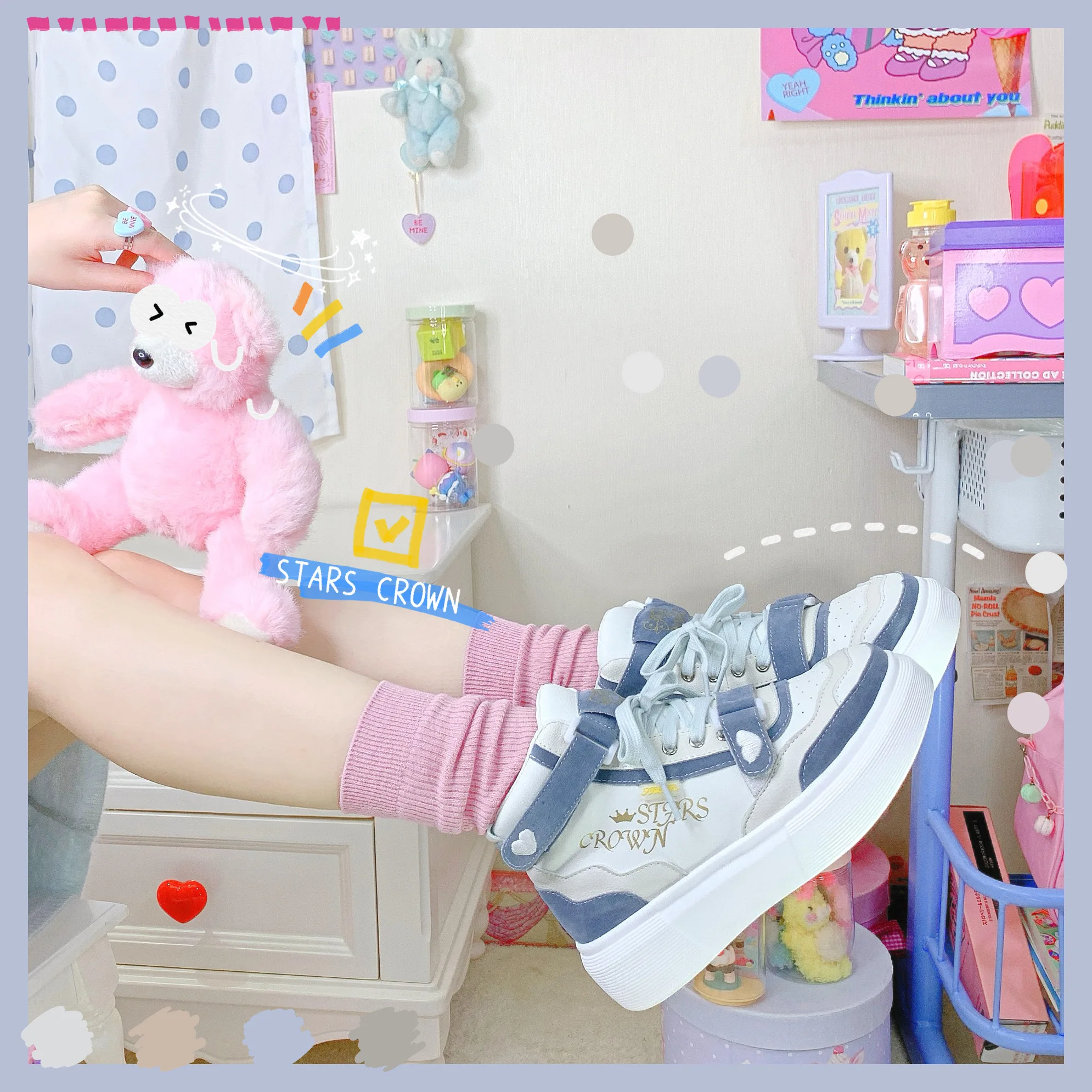 

Kawaii girl tea party princess kawaii shoes student college style thick bottom casual fashion women shoes loli cosplay cos