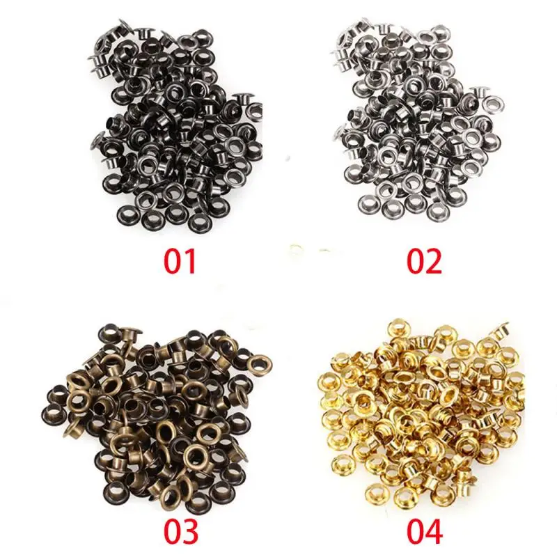

10pcs Metal Eyelets Grommets 4/6/8/12MM For Leather Craft DIY Scrapbooking Shoes Practical Accessories