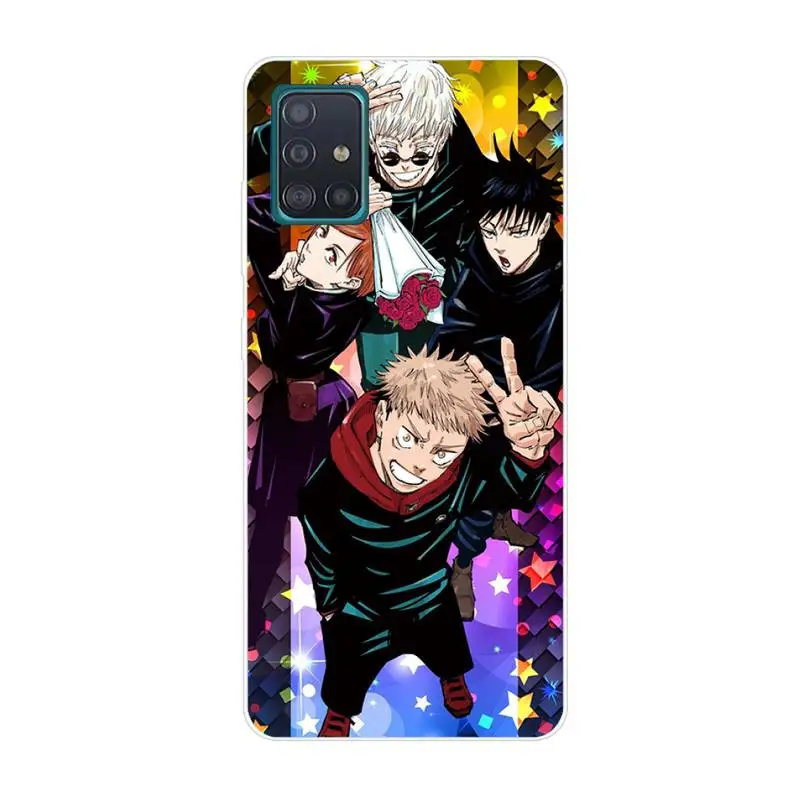 

Jujutsu Kaisen Anime Phone Case For Clear-Samsung S5 S6 S7 S8 S9 S10 S20 S21 Edge Plus E Fe Lite Cover