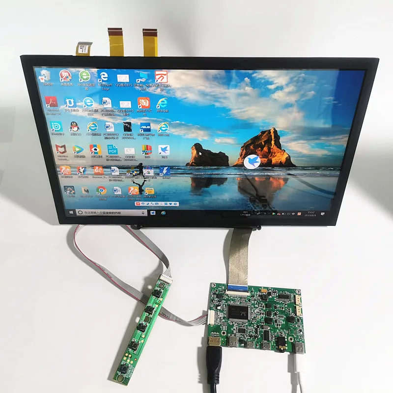 Mini HDMI + Type C плата драйвера Аудио ЖК дисплея 13 3 дюймовая панель NV133QHM A51 2560*1440 2K