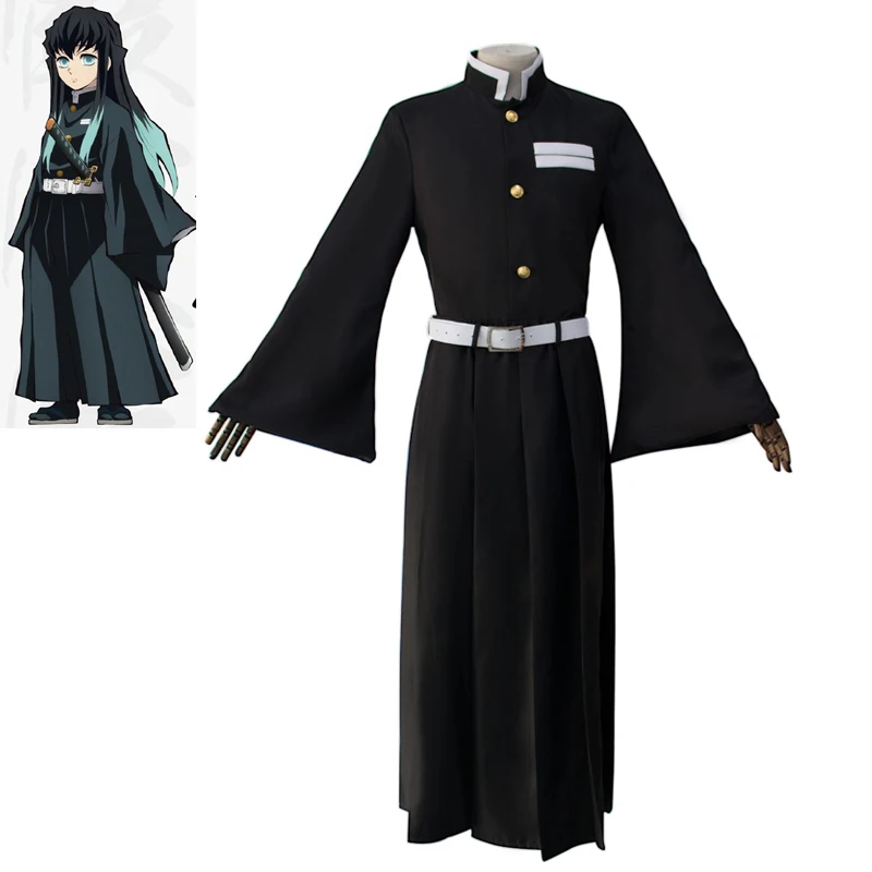 

Аниме Demon Slayer костюмы для косплея Tokitou Muichirou мужские вечерние костюмы Cos Kimetsu No Yaiba униформа Одежда для Хэллоуина