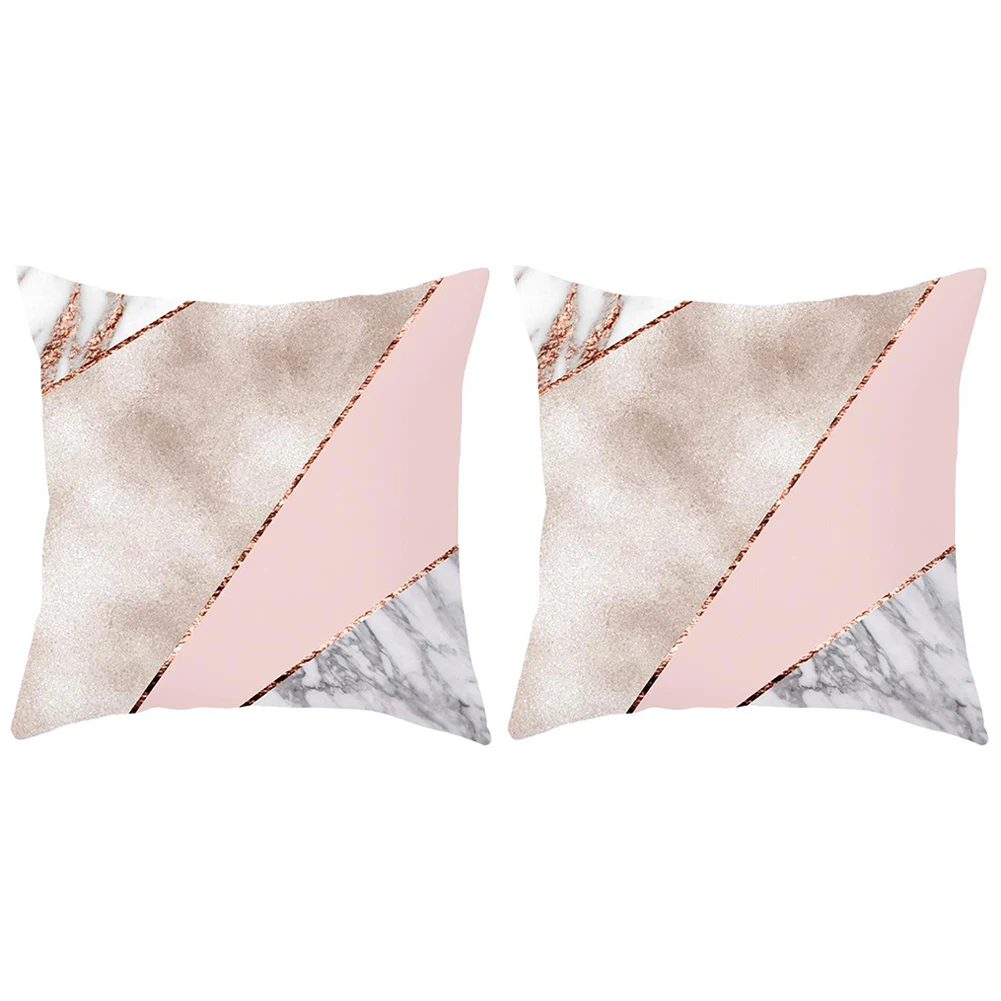 

2PCS Cushion Covers Soft Stylish 45x45cm Square Decorative Pillowcases For Couch Car Cushion Cover Home Living Room Decor
