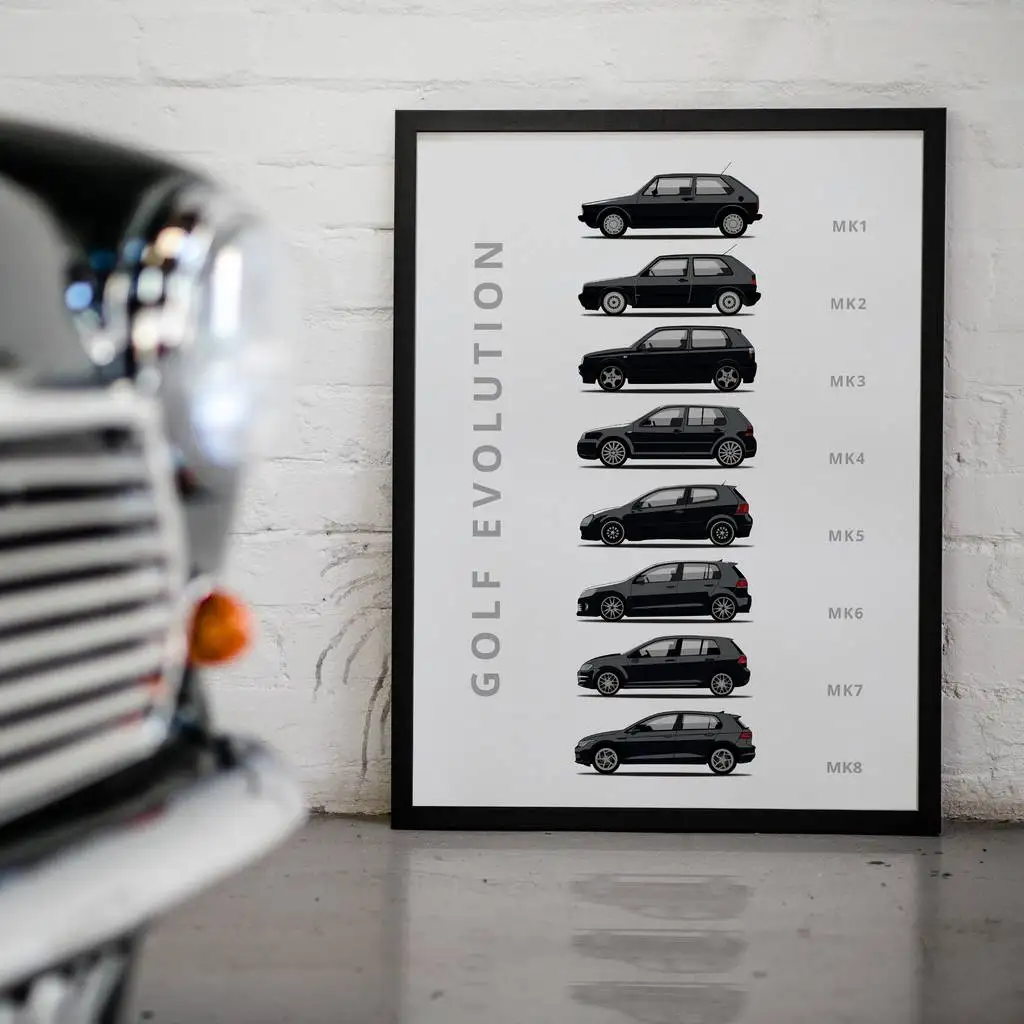 2021 мультяшный ВИНТАЖНЫЙ ПЛАКАТ с автомобилями Racing McLaren Sedan RS Car Plus 911 M3 R8 C3