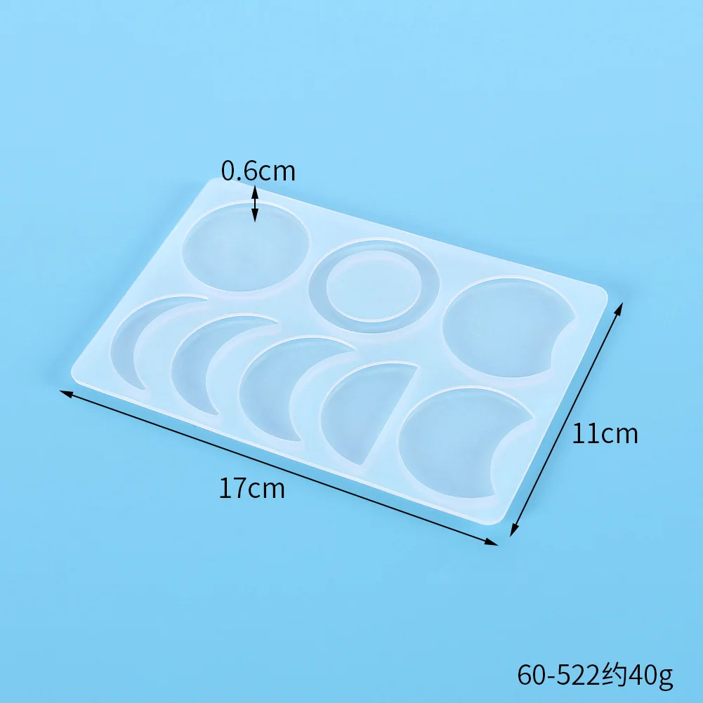 

DIY Crystal Epoxy Multi-style Modeling Moon Epoxy Mold Handmade Jewelry Decoration Pendant Silicone Mold
