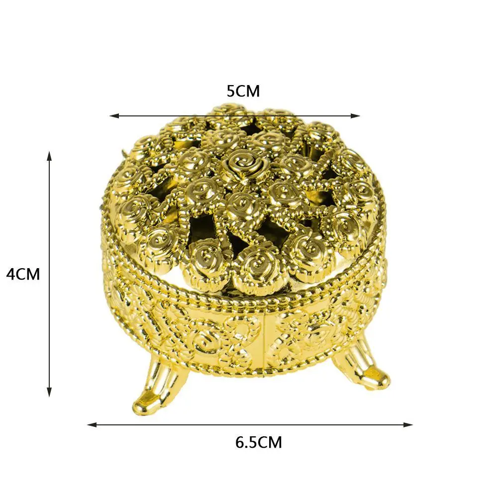 

12pcs Plastic Wedding Favor Hollow Candy Box Gold Favor Mini Square Gift Boxes For Festival/Party Little Box Container 6.5*5*4cm