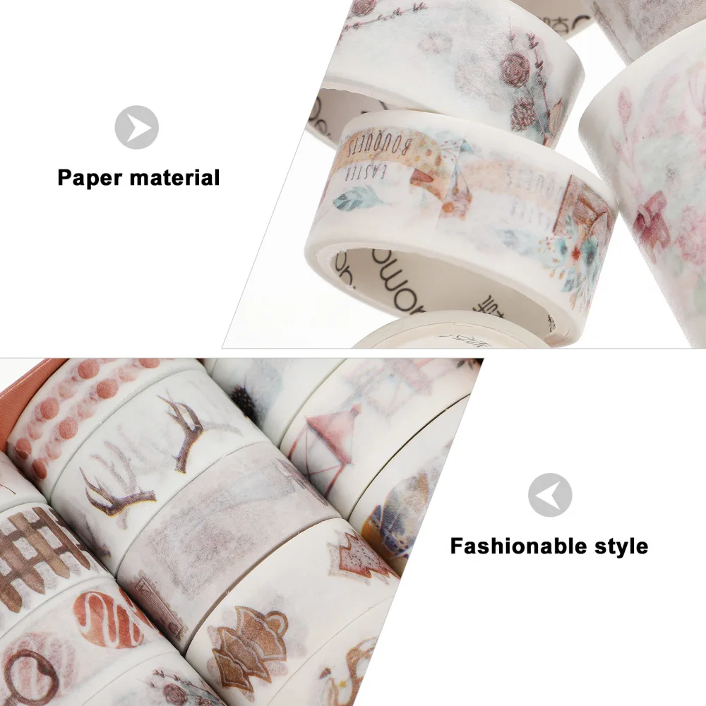 

20 Rolls DIY Washi Tapes Decorative Wrapping Sticky Paper Tape DIY Accessory