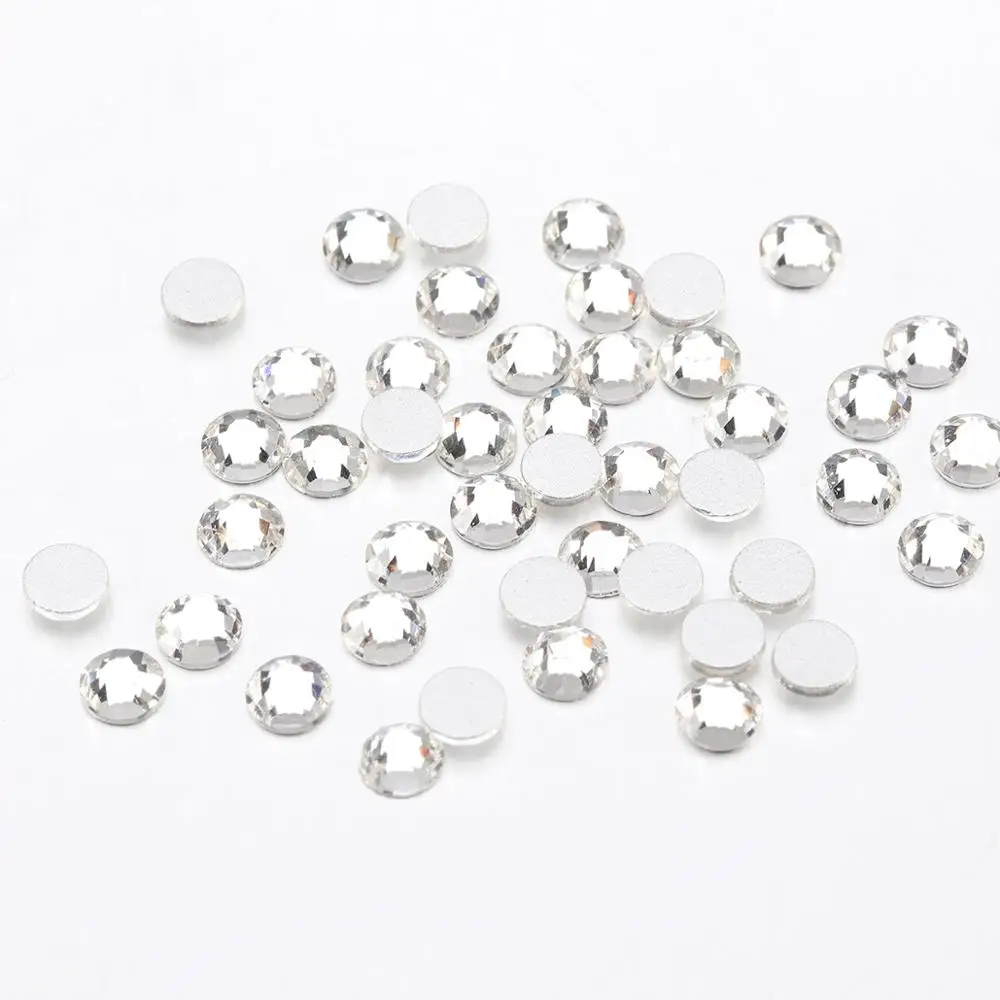 1440 шт. блестящие стразы из хрустального стекла с плоской задней поверхностью для