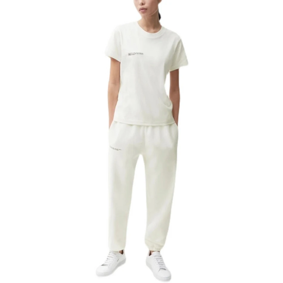 

High Quality 2021 Summer Women'S Casual Sports Set Sexy O-Neck Short-Sleeved Top And Trousers Letter 2 Two-Piece Fashion Suit