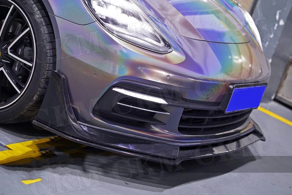 Для Porsche Panamera 971- сухой карбоновый комплект для тела Передние Губы разветвители боковые юбки задний бампер диффузор задний спойлер