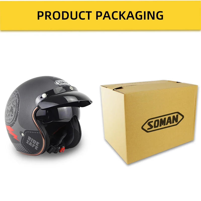 Шлем для мотоцикла Aberto классический шлем с открытым лицом матовый черный мотор