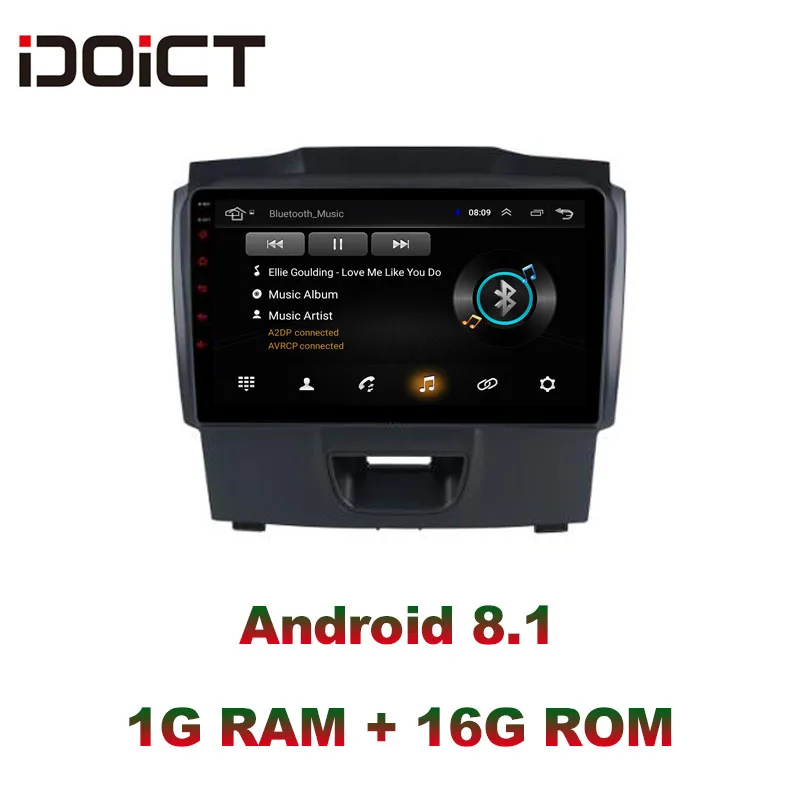 Автомобильный DVD плеер IDOICT Android 8 1 GPS навигация мультимедиа для Chevrolet S10 TRAILBLAZER ISUZU D