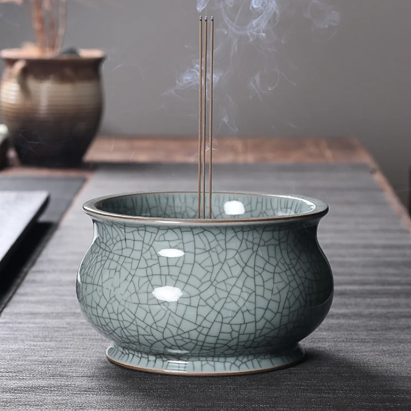 

Antique Buddha Incense Burner Creative Simple Large Holder Incense Burner House Ceramic Stick Incenso Household Products 60AA01