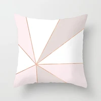 pink geometric cushion cover polyester nordic home decor for living room couch sofa seat bedroom decorative pillowcase 45x45cm