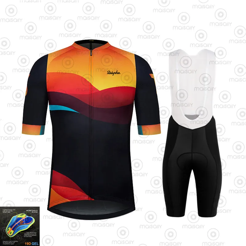 Ralvpha велосипедная одежда 2020 Pro Team Ropa Ciclismo Hombre с коротким рукавом велосипедный