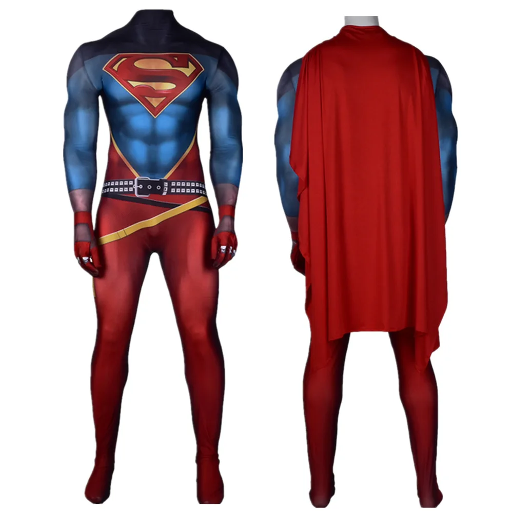 Костюм Супермена костюм супергероя Косплей Хэллоуин зентай боди|Игровые