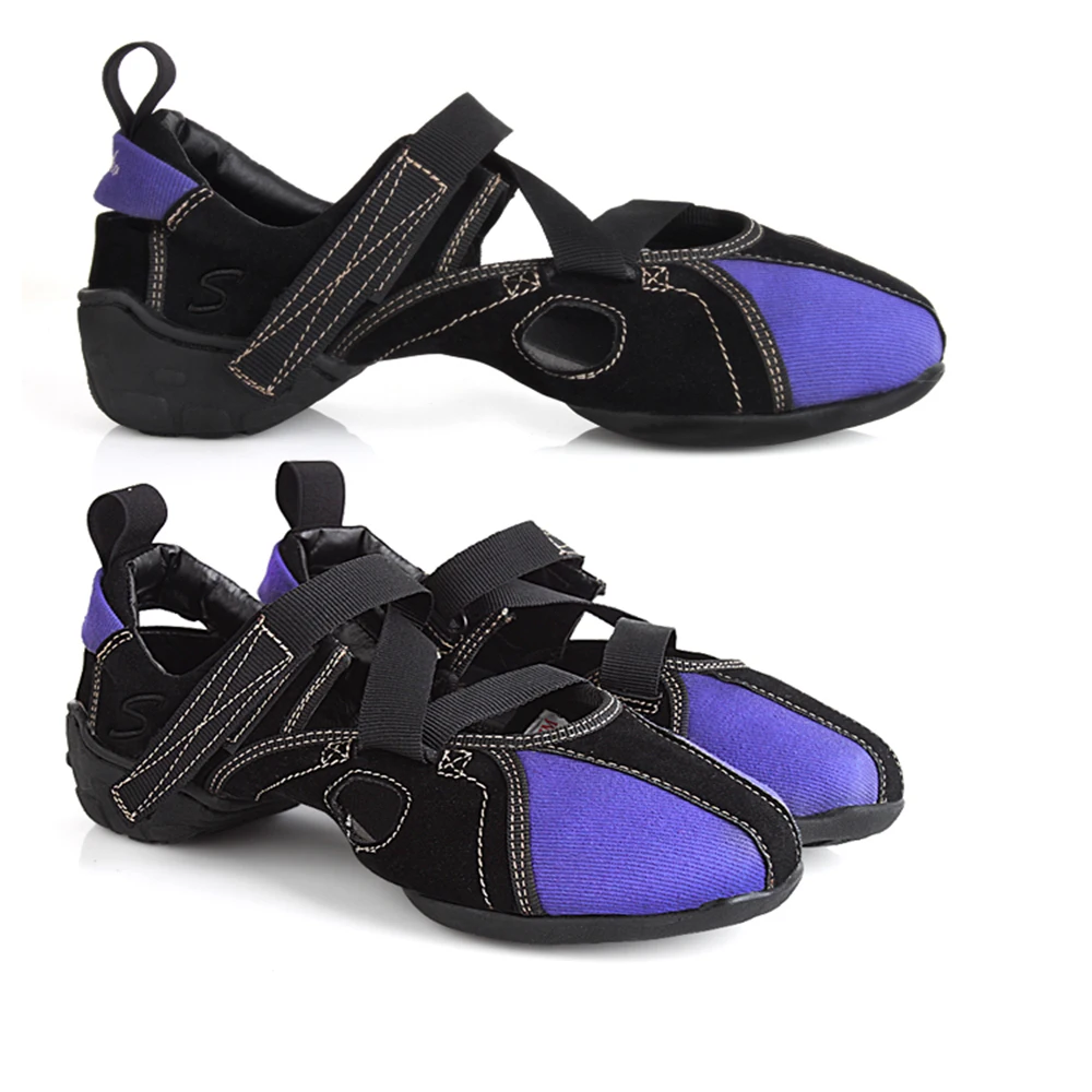 New Designer Womens Square Jazz International Dance Shoes Genuine Leather Cowhide Breathable Soft Bottom Female Sandals Summer