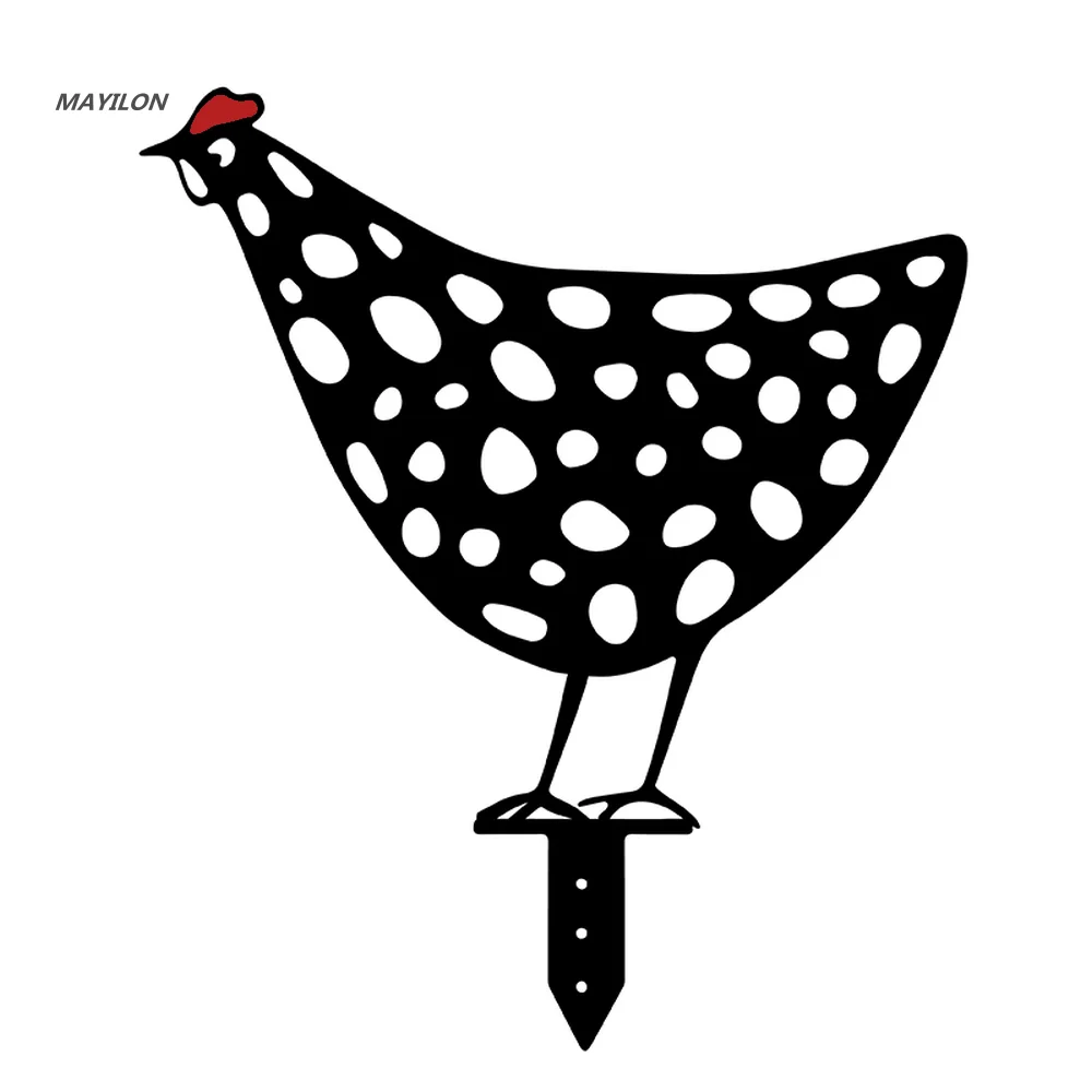 

Garden Acrylic Decoration Chicken Crafts Rooster Silhouette Stake for Lawn Yard Art Garden Decoration Ornaments