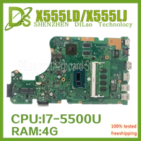 100 new asus x555ld motherboard suitable for x555lb x555lj x555li x555lf original motherboard i7 5500 4g ram with graphics card