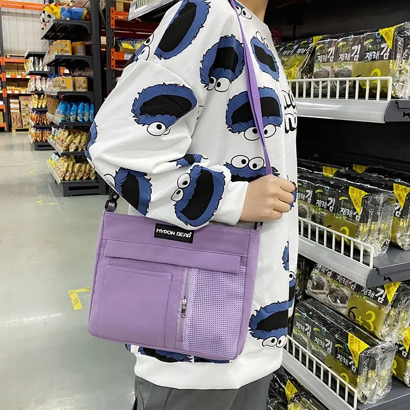 

Улица тенденция сумка Harajuku Стиль Хип-Хоп сумка через плечо высокого качества сумки-мессенджеры унисекс кошелек Повседневное дикий телефон ...