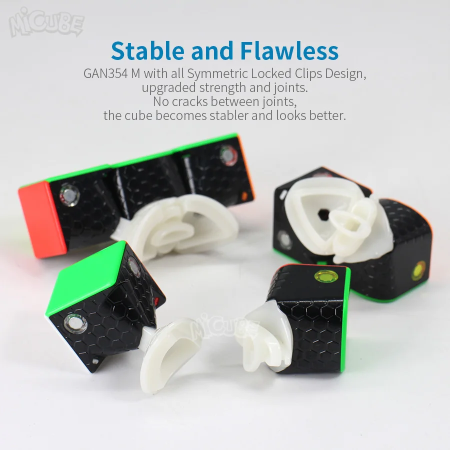 GAN354M Магнитный куб 3x3x3 магический скоростной 3x3 Magico GAN 354 м без наклеек M