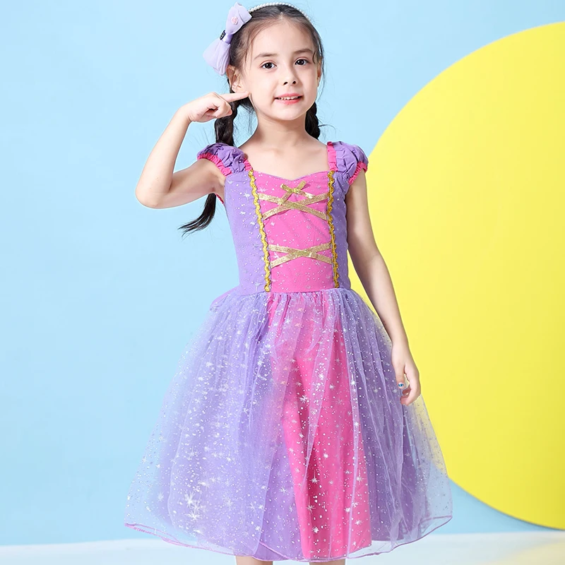 Платья принцессы для маленьких девочек Детский карнавальный костюм Одежда на