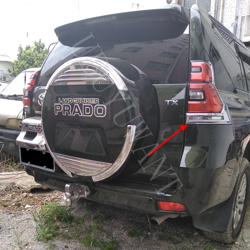 Для Toyota Land Cruiser Prado FJ 150 120 2018 201 ABS хромированные аксессуары покрытие на задний