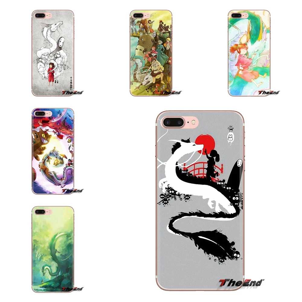 Cartoon Spirited Away No Face TPU Bag Case For iPhone XS Max XR X 4 4S 5 5S 5C SE 6 6S 7 8 Plus Samsung Galaxy J1 J3 J5 J7 A3 A5 |