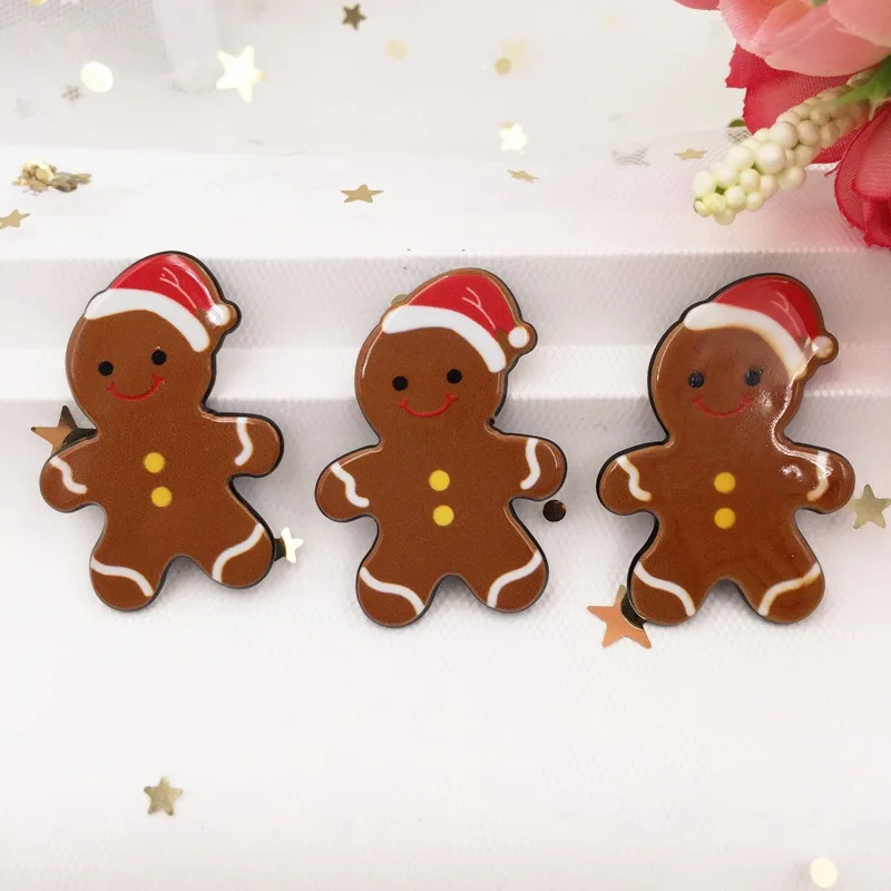 Милый красочный Рождественский печенье Детский Снеговик плоская задняя