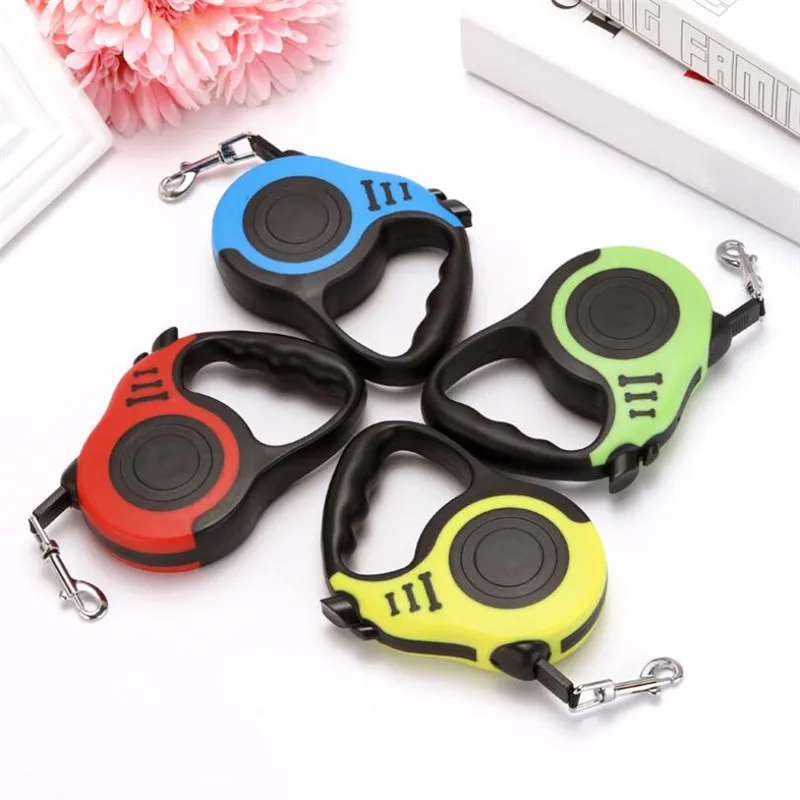 

3m 5m Durable Leash Automatic Retractable Nylon Cat Lead Extension Puppy Walking Running Lead Roulette For Dogs