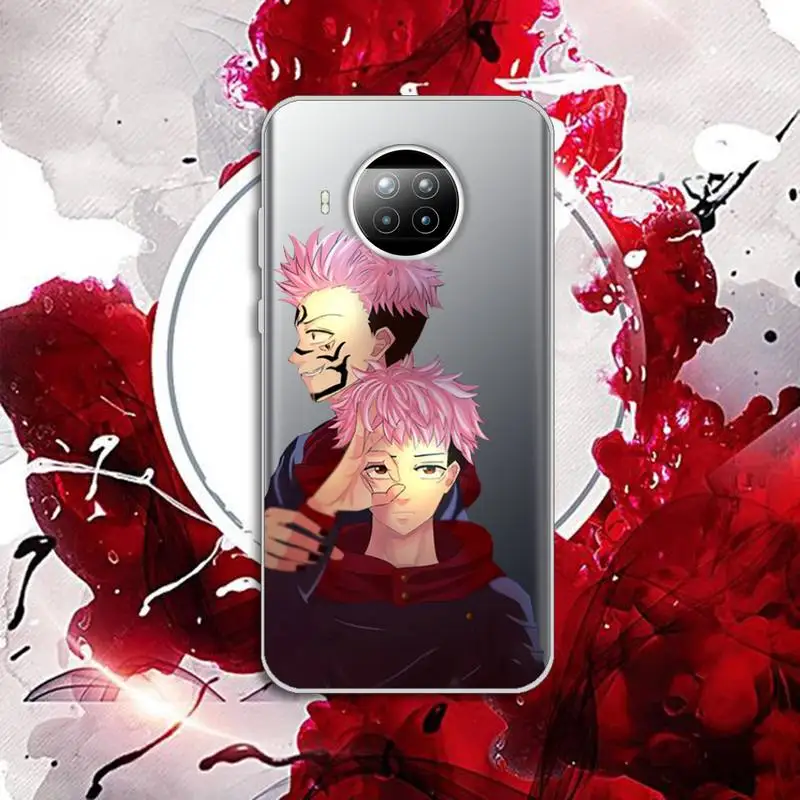 

Jujutsu Kaisen Anime Gojo Phone Case Transparent for Xiaomi mi Redmi note 10 t 8 9 pro lite 11 Samsung S 8 9 10 20 plus ultra