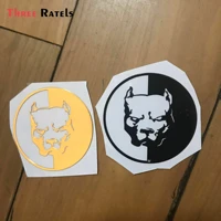 three ratel cool mt 68 pitbull dog 3d metal sticker decal for laptop skateboard home decoration car scooter decal