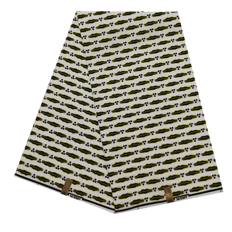 Белый Лидер продаж настоящий Африканский 100% хлопковый воск с принтом Анкары для