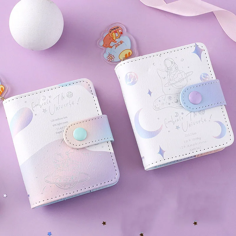 Purple Mini Notebook Dream Journal 3 Ring Binder Cute Agenda Planner Kawaii Pocket book Small Loose Leaf Notepad School Supplies