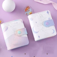 purple mini notebook dream journal 3 ring binder cute agenda planner kawaii pocket book small loose leaf notepad school supplies