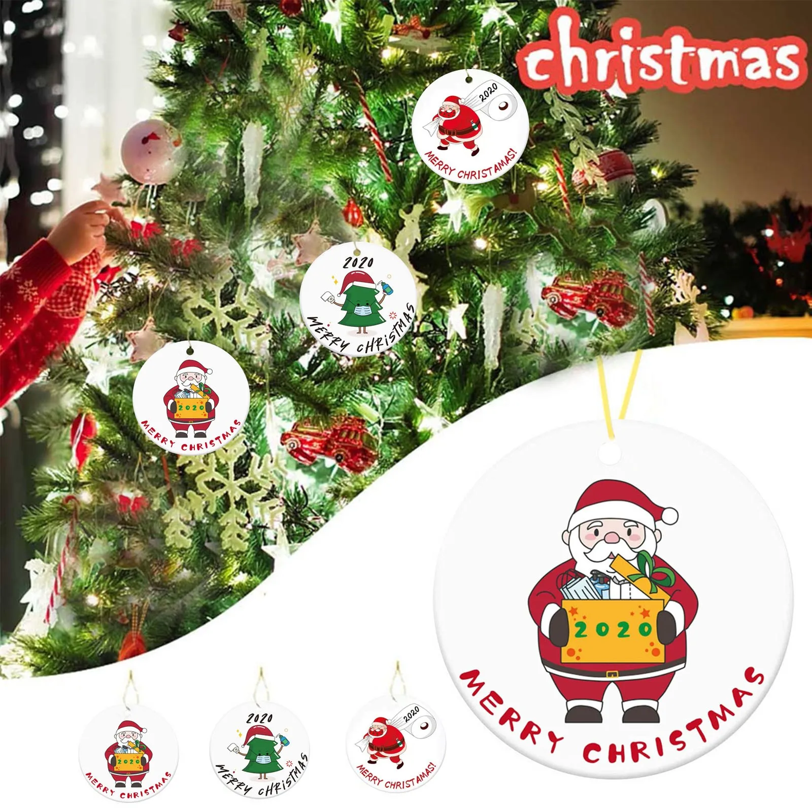 

top selling product in 2020 New Christmas Tree Decoration Lighted Pendant Faceless Old Man Pendant Wholesale Dropshipping