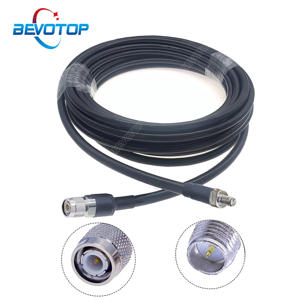

LMR400 RP-SMA Female to TNC Male Plug RF Cable Low Loss 50-7 Pigtail Coaxial Cables 50 Ohm Extension Cord Jumper Adapter BEVOTOP