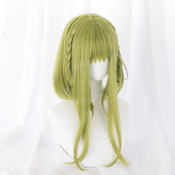 

45cm Green Nanamine Sakura Cosplay Toilet Bound Hanako Kun Cosplay Women Wig Cosplay Anime Cosplay Wig Heat Resistant Synthetic