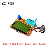 lcr t4 lcd digital transistor tester meter diode triode capacitance esr meter m328 battery for mosfetjfetpnpnpn lcr1 tester
