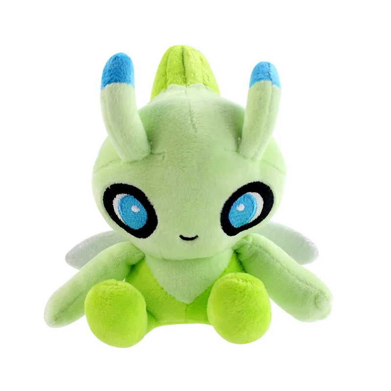 15cm Celebi 12-20 см аниме утопленные Zubat белки Psyduck Togepi Poliwag Magikarp Ekans Pangoro Lugia погремушки Плюшевые игрушки куклы Подарки для детей - Цвет: 15cm Celebi