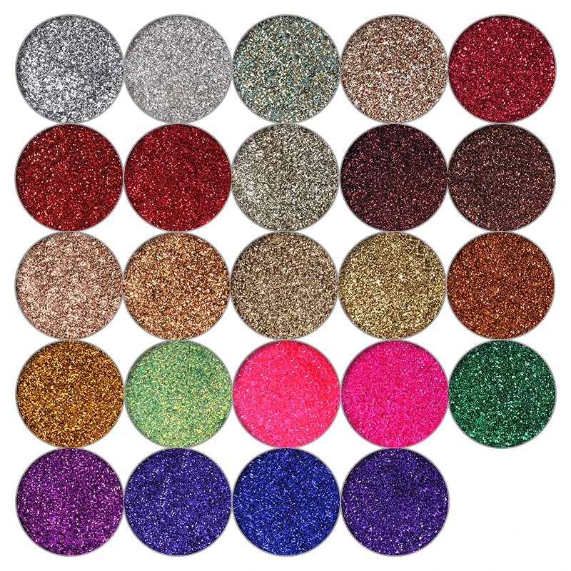 Алмазные блестящие тени для век металлические мерцающие матовые