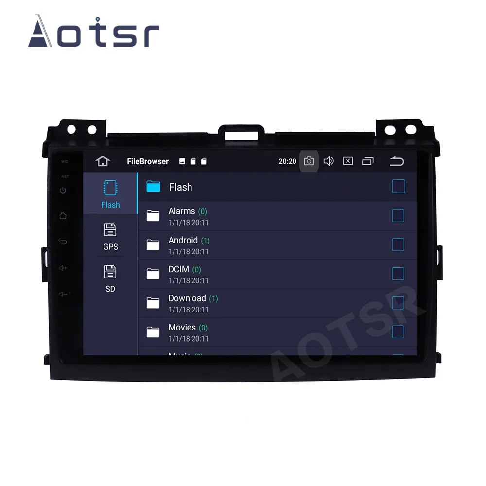 Автомобильный DVD-плеер PX6 Android 10 GPS-навигация для Toyota Land Cruiser Prado 120 2003 автомагнитола