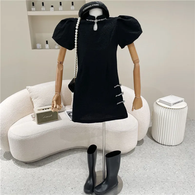 

Women's Clothing Spring Summer Improved Cheongsam Young Skirt 2021 Niche Design New French Retro Sweet Fairy Dress