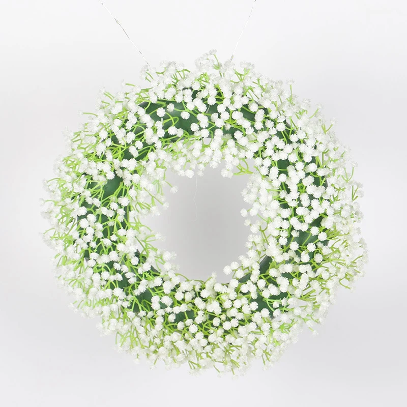 Искусственный гирлянда из звездочек декоративные ротанг симуляция венка